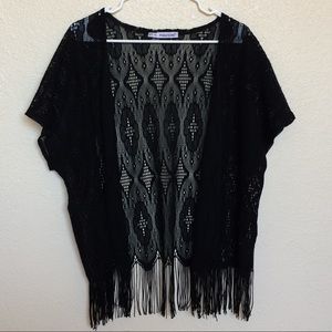 Maurice’s Lace Black Kimono